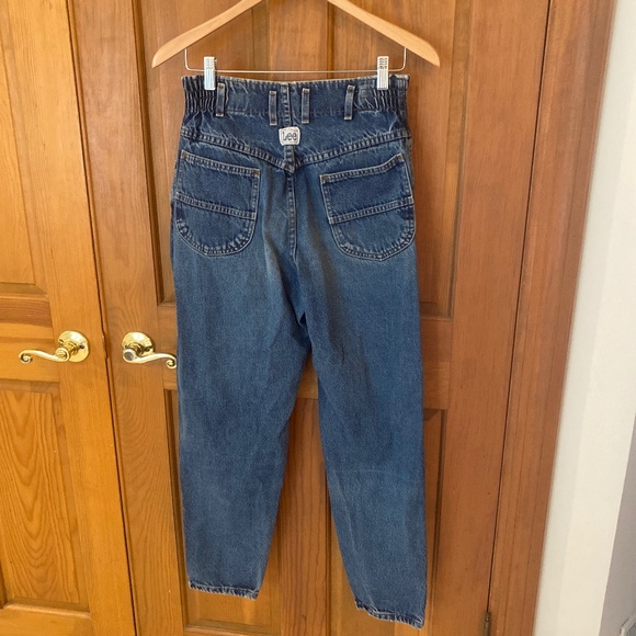 Vintage 80s/90s Elastic High Waist Lee Jeans size 10 - Picture 5 of 6